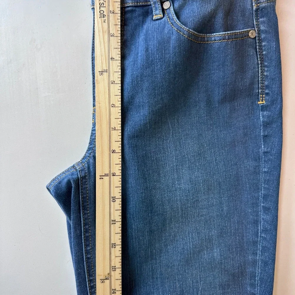 Talbots Slim Ankle Jeans Womens 4 Blue Stretch Mid Rise Straight Denim - Picture 10 of 12
